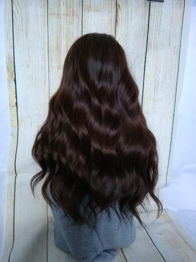 Prestige U part wig- custom- handmade- #2- darkest brown--16/20/24 inches long