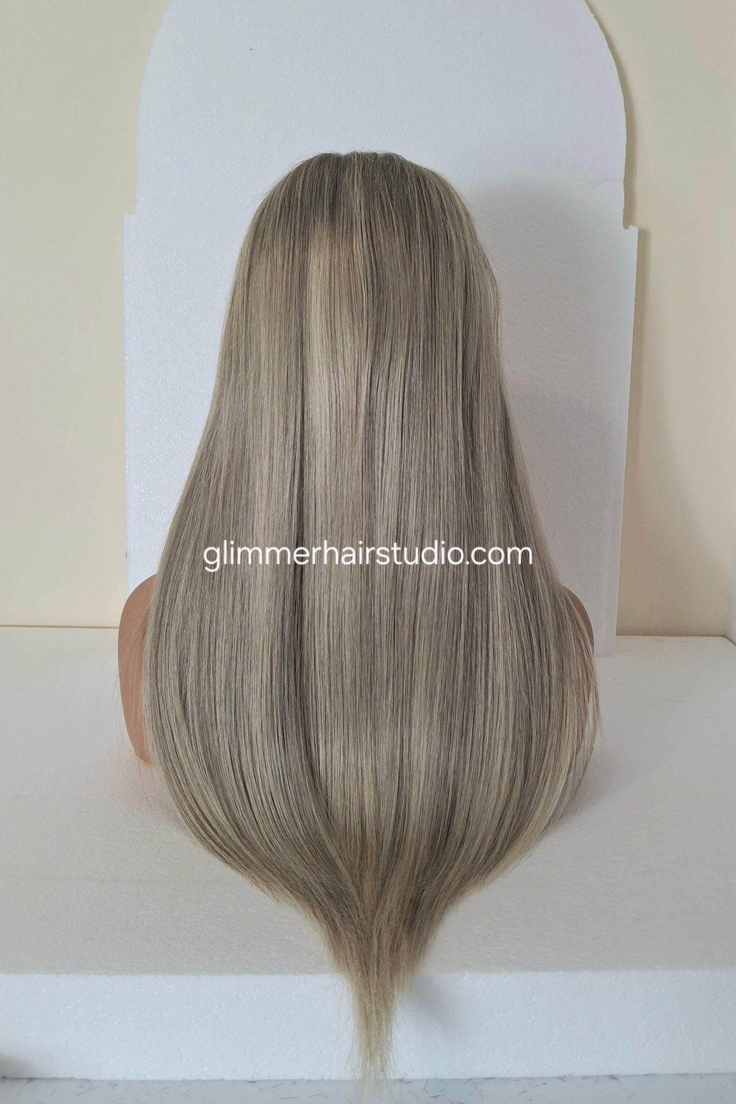 Courtney medical wig, lace top breathable cap, frosted fairytale, 18 inches long