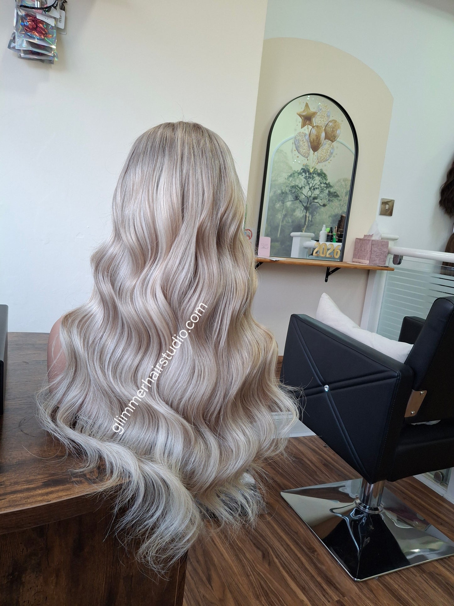 Courtney medical wig, lace top breathable cap, frosted fairytale, 18 inches long